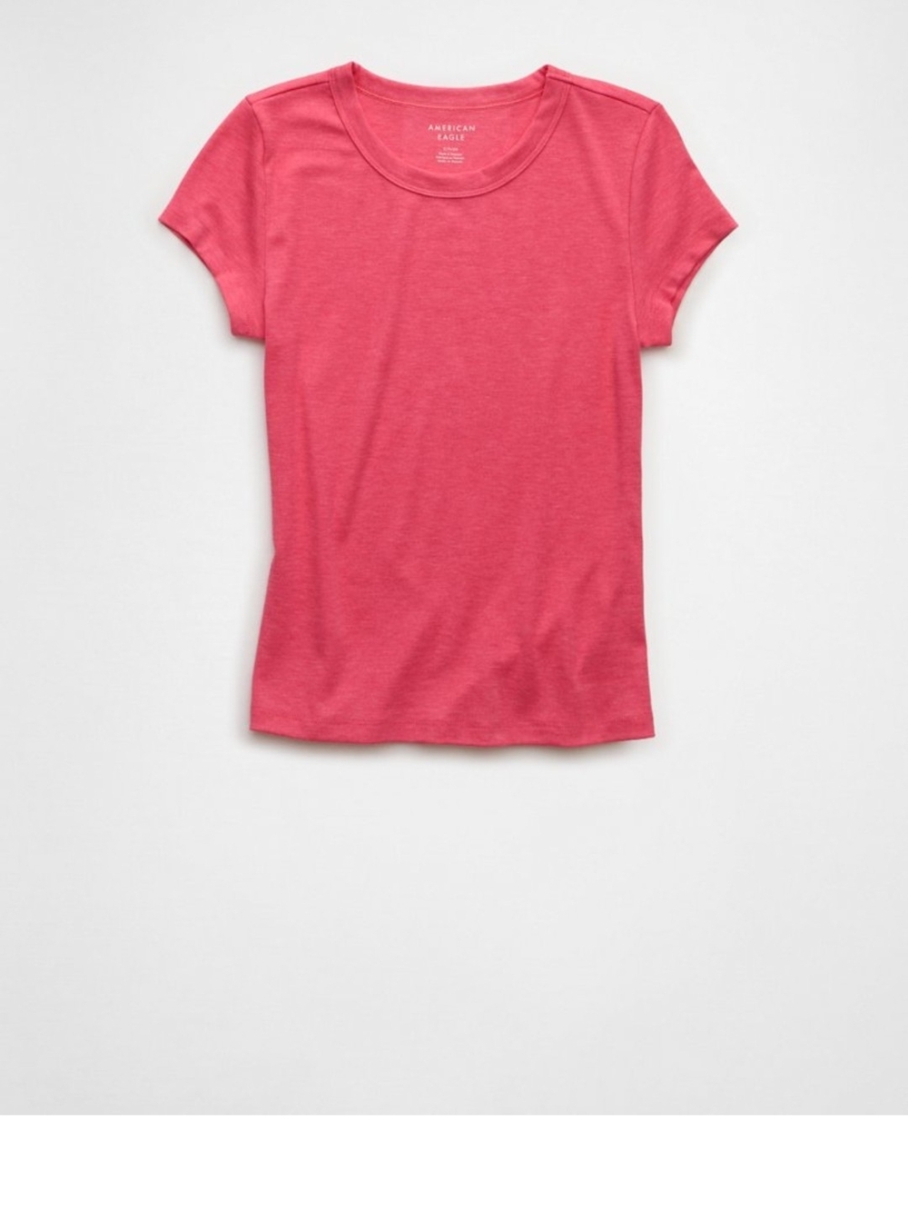 American Eagle Outfitters Pink Classic Short Sleeve Tee